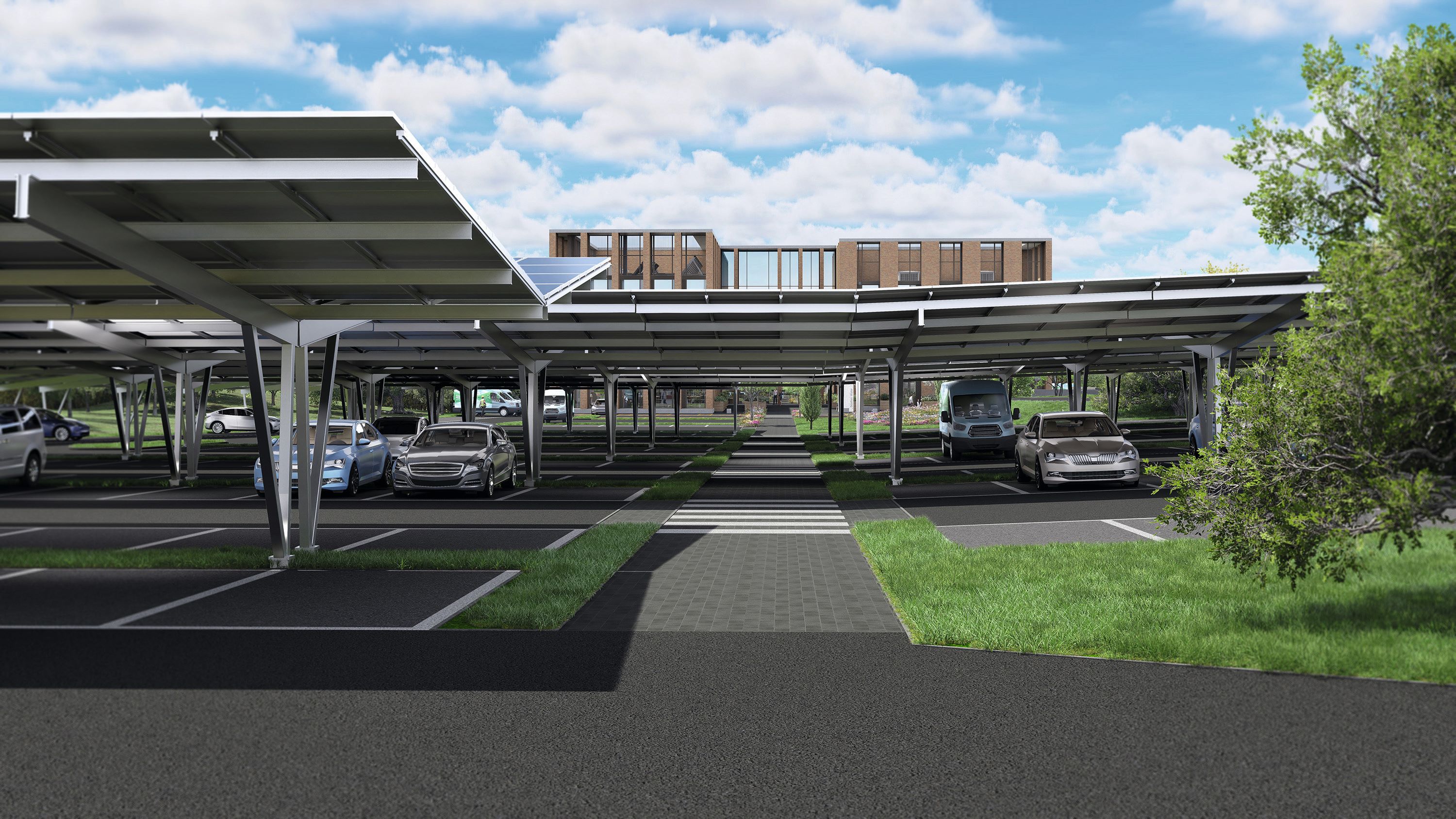 £2.4m solar carport project gets underway at Scottish Water head office