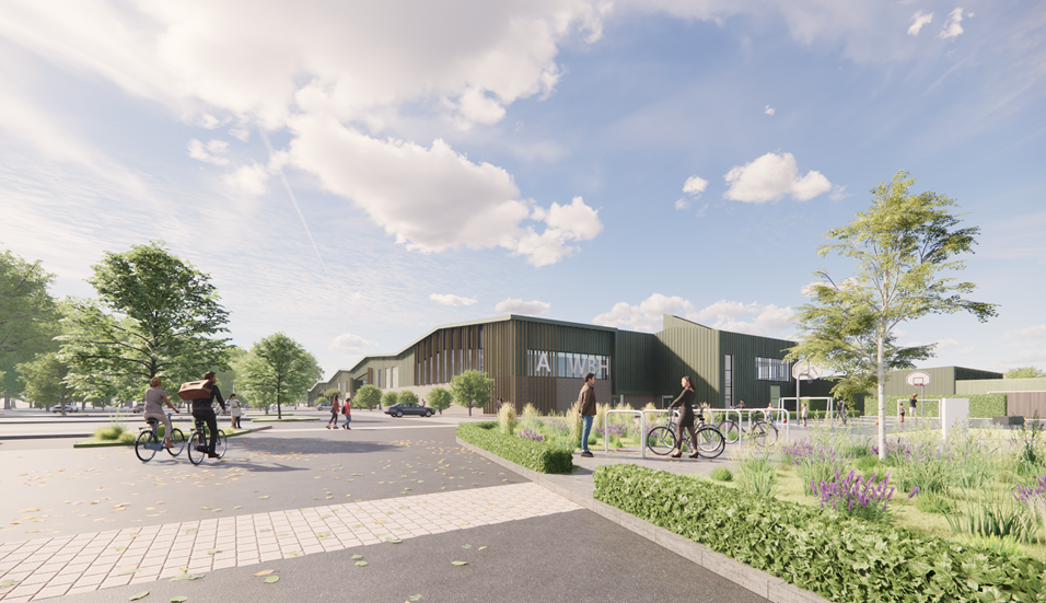Robertson commences Alloa wellbeing hub and school