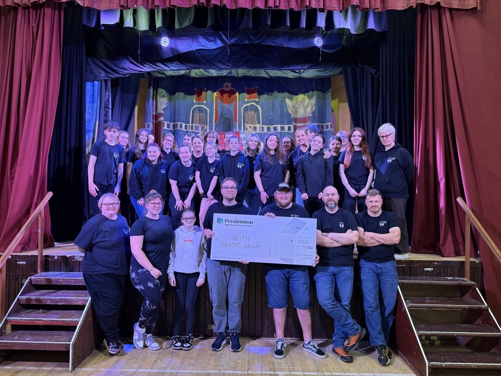 Theatre group takes centre stage with £1,000 donation from Persimmon