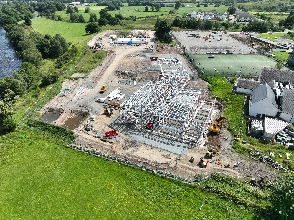 Steel frame sees new Callander Primary School take shape