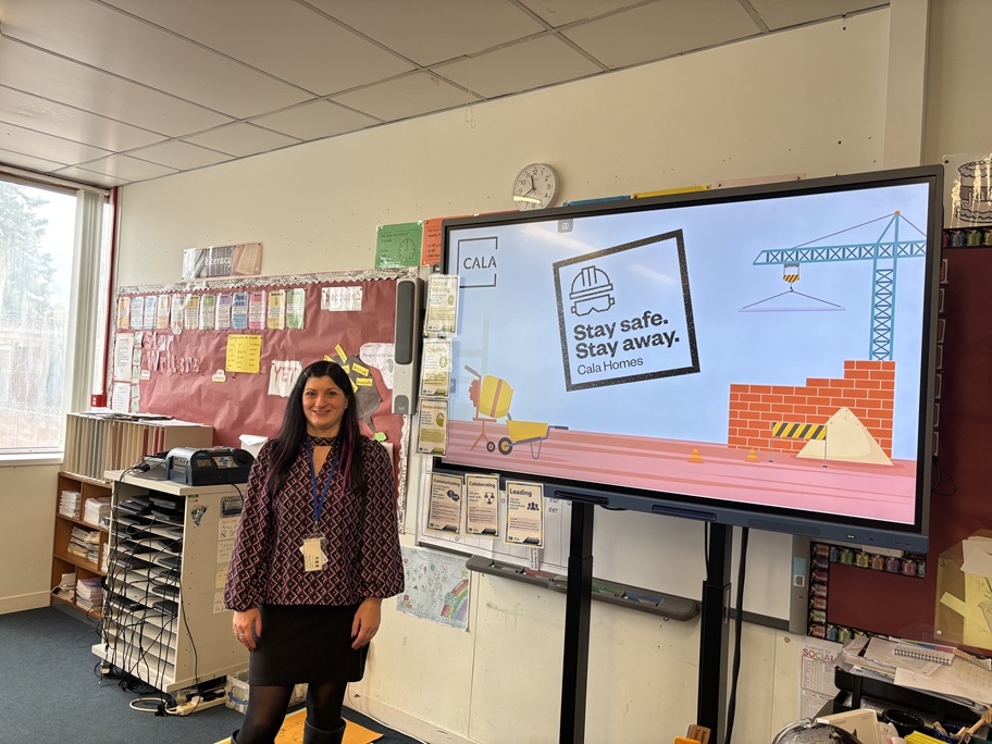 Banchory pupils welcome Cala Homes for site safety talk