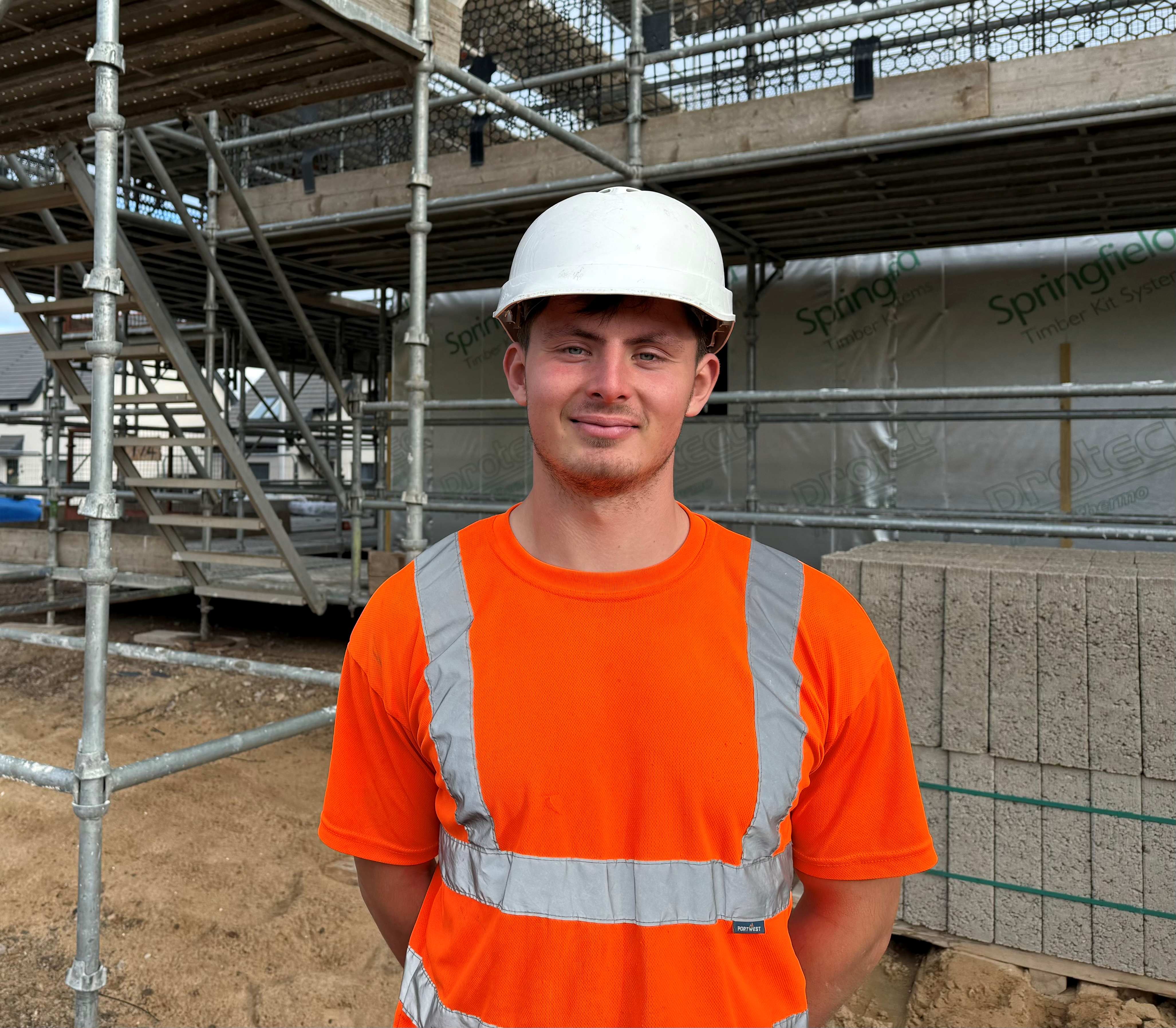 Springfield apprentice bricklayer makes history with hat-trick of awards at UHI Moray