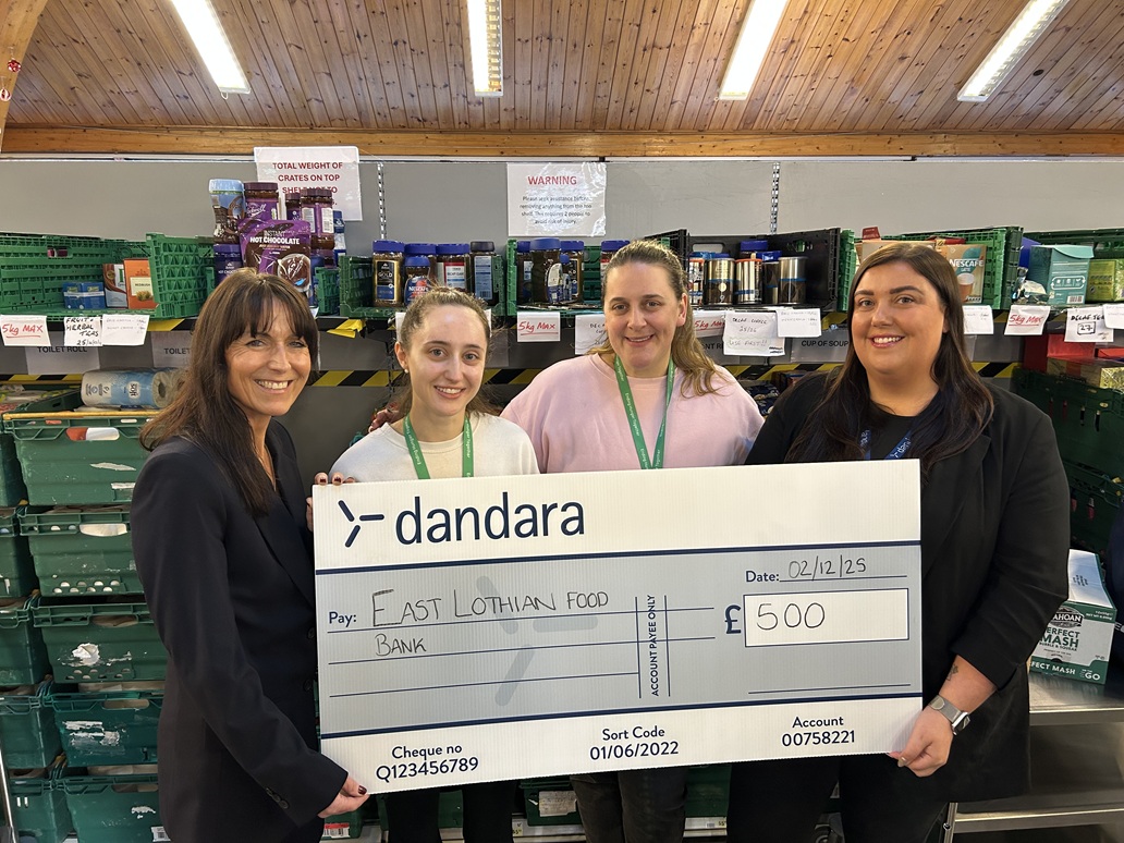 Dandara's festive donations light up East Lothian