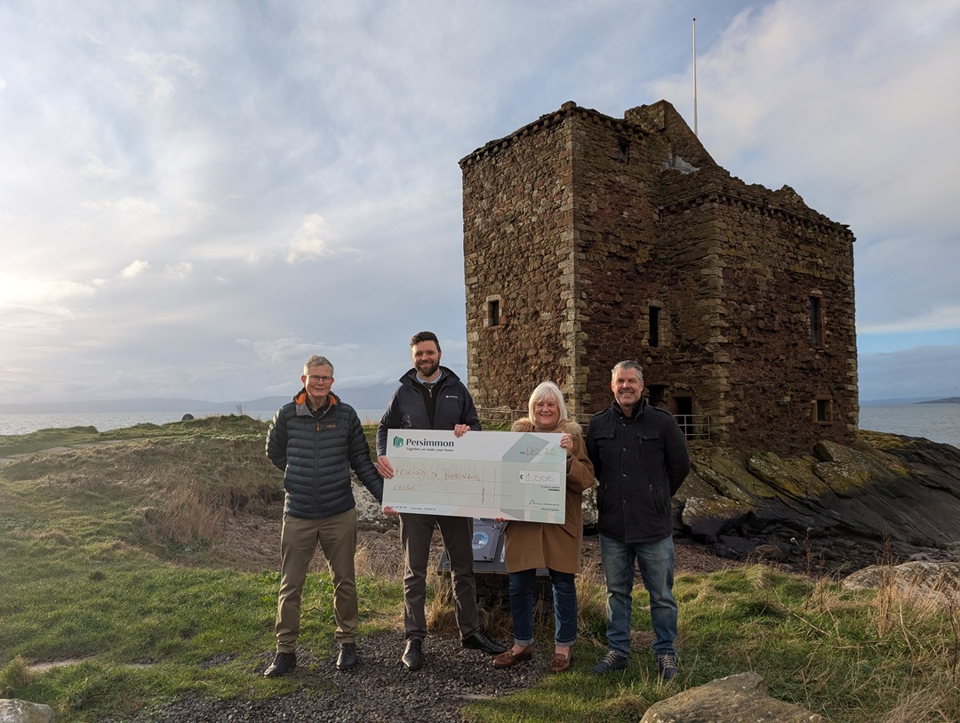 Historic Portencross Castle receives £1,000 boost from Persimmon