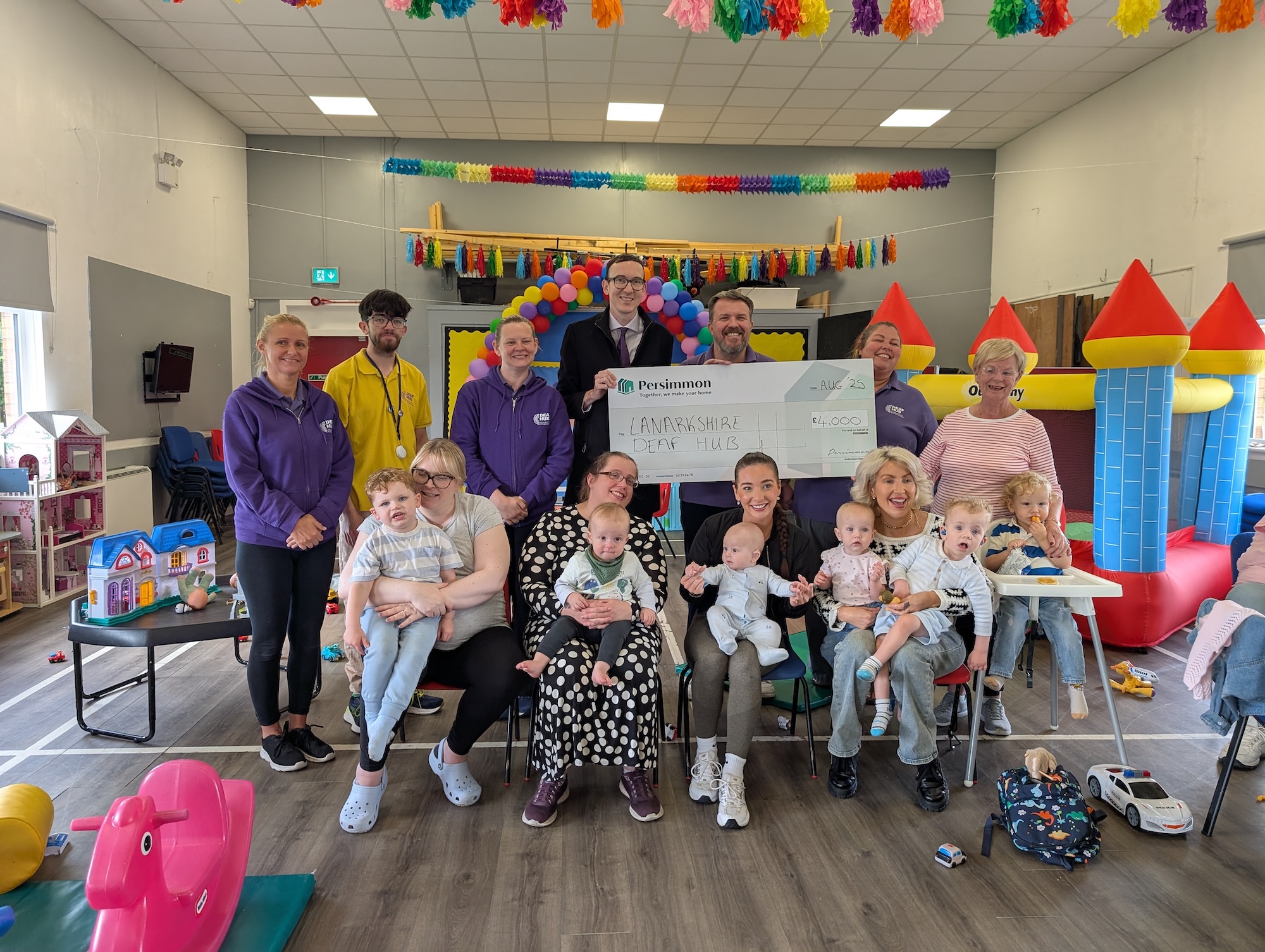 Lanarkshire Deaf Hub receives £4,000 donation from Persimmon