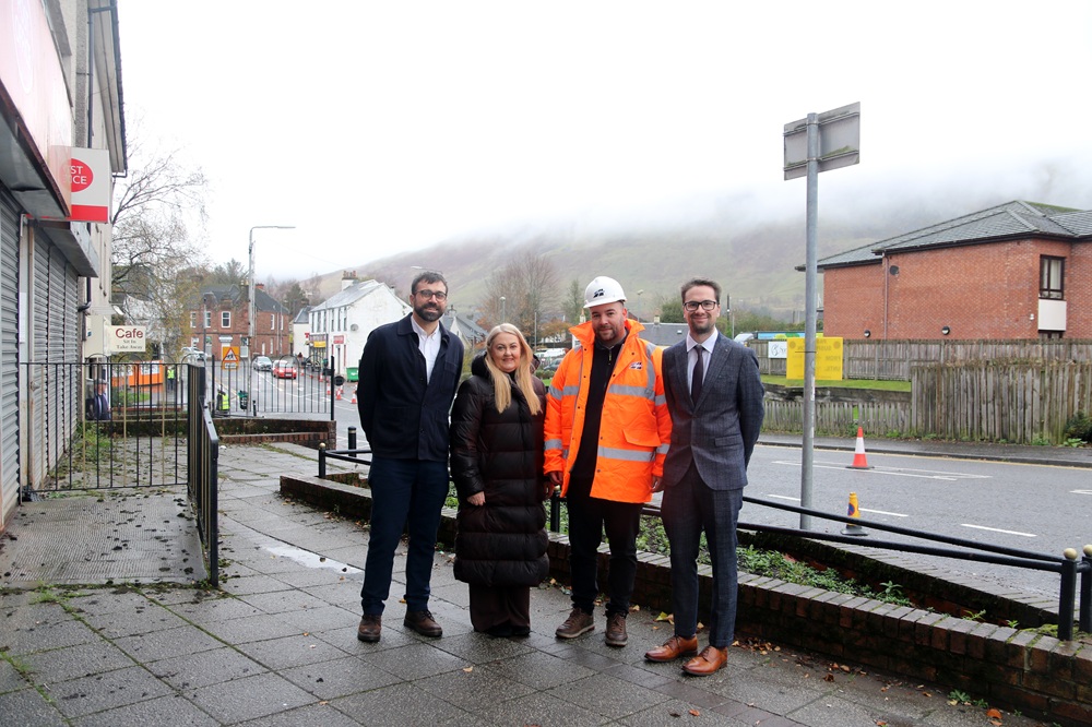 Work begins on Lennoxtown Main Street upgrade