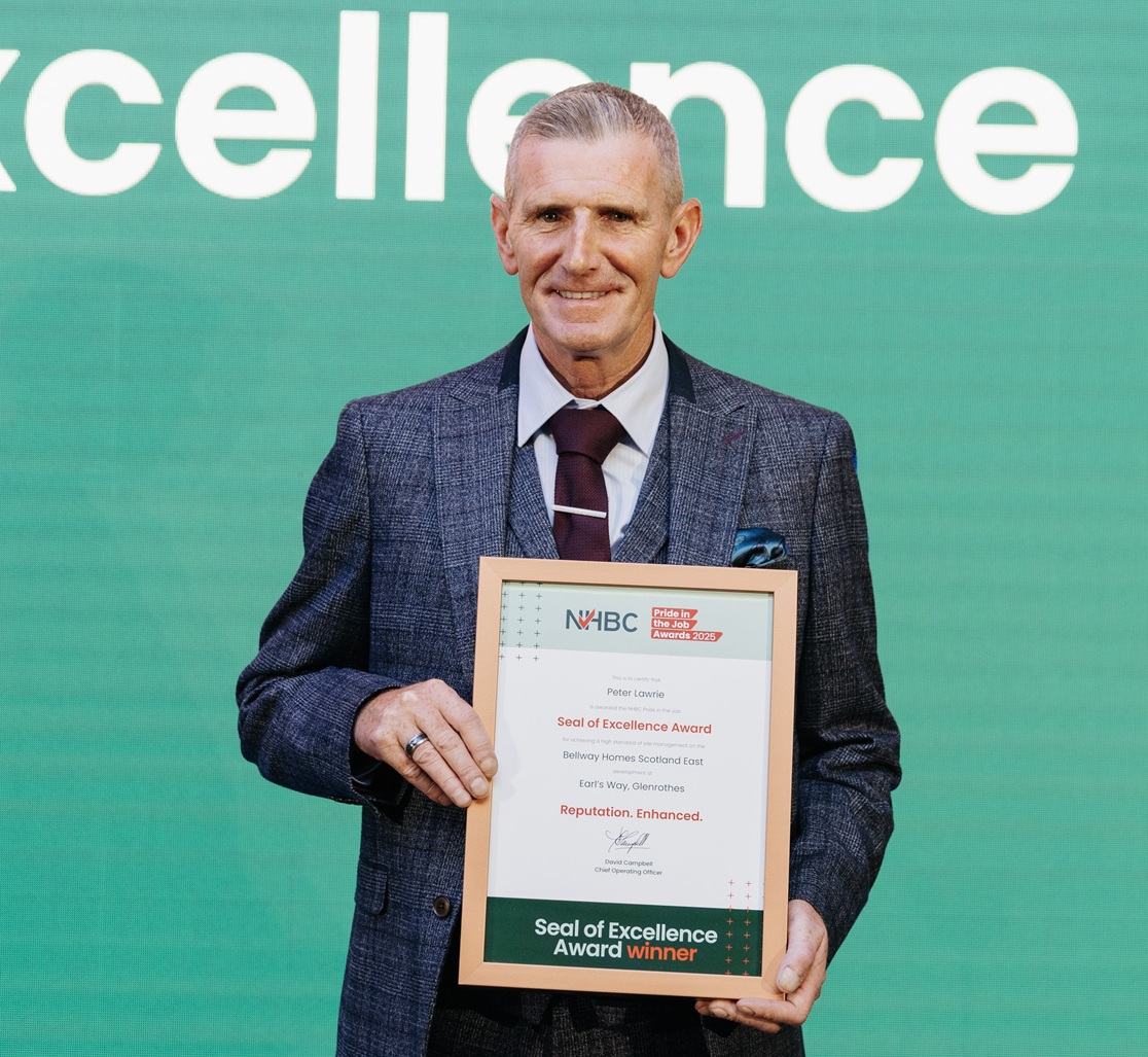 Bellway welcomes seal of approval for site manager