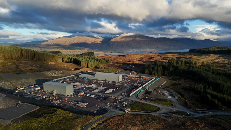 First tower completed on Creag Dhubh–Dalmally overhead line project