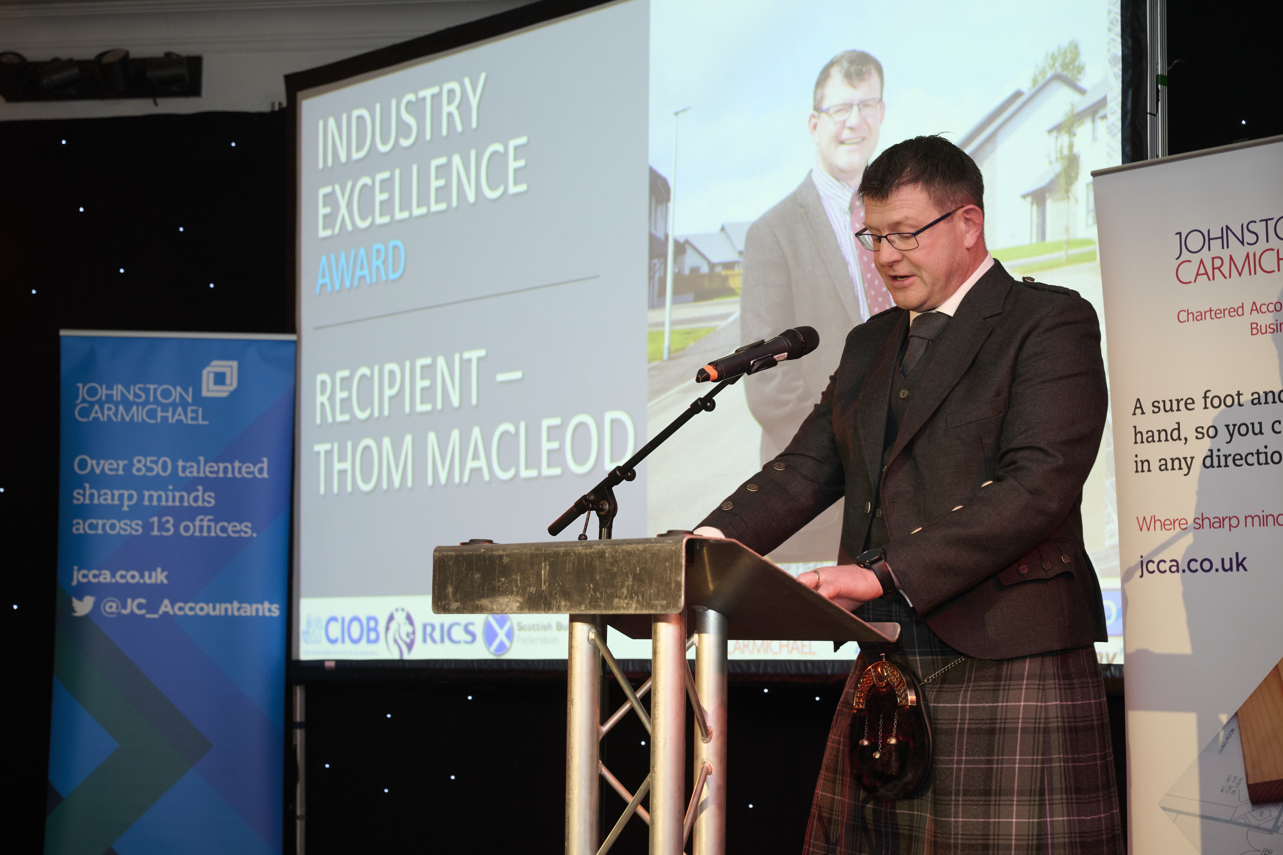 Highland construction leader and skills development champion Thom Macleod receives major industry accolade