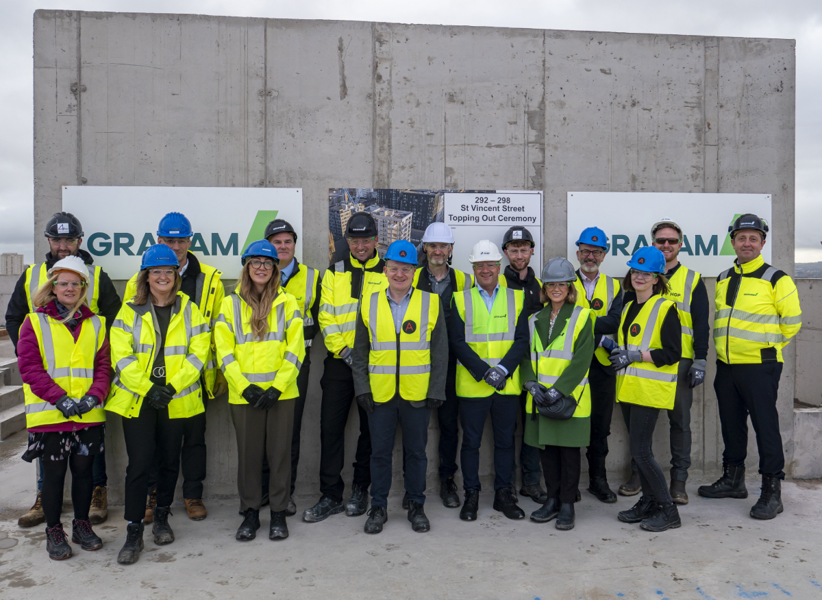 GRAHAM tops out £38m PBSA scheme in Glasgow