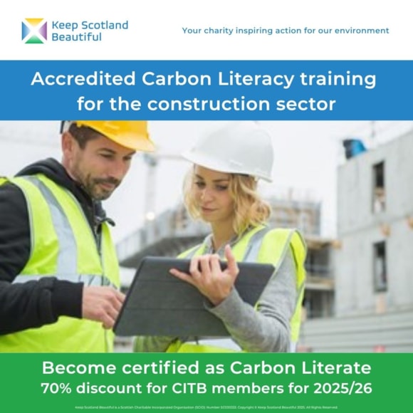 70% carbon literacy training discount for CITB members