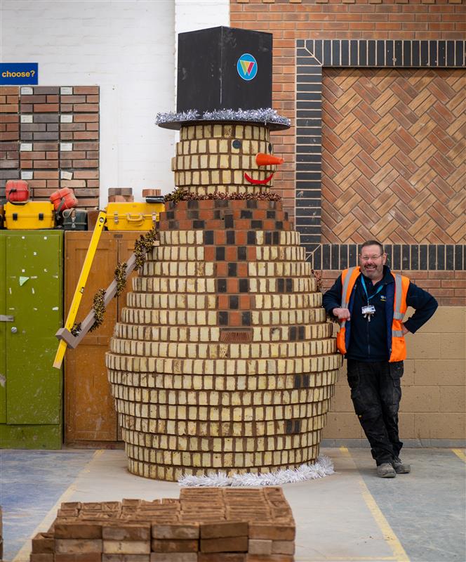 And finally... Santa's little bricklayers