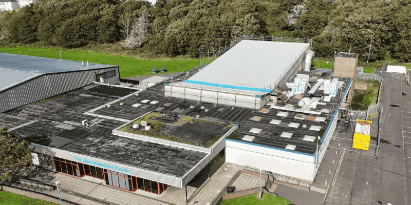 Good progress being made at Auchenharvie Leisure Centre