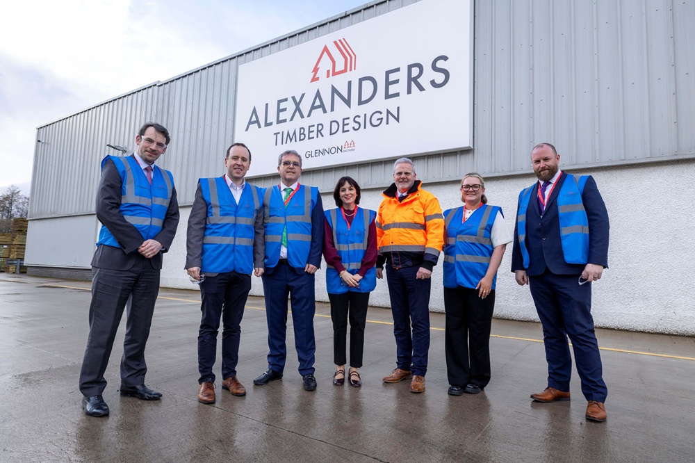 Irish housing minister visits Irvine timber facility