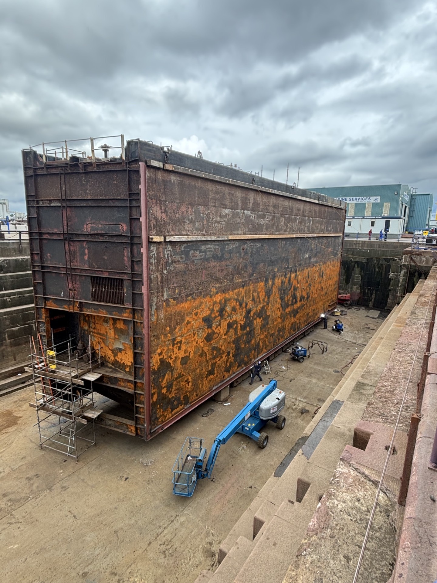 Maintenance work completed for caisson gate at Port of Leith