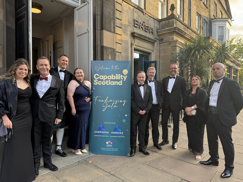Hardies and Shepherd announced as headline sponsors of Capability Scotland Gala Evening