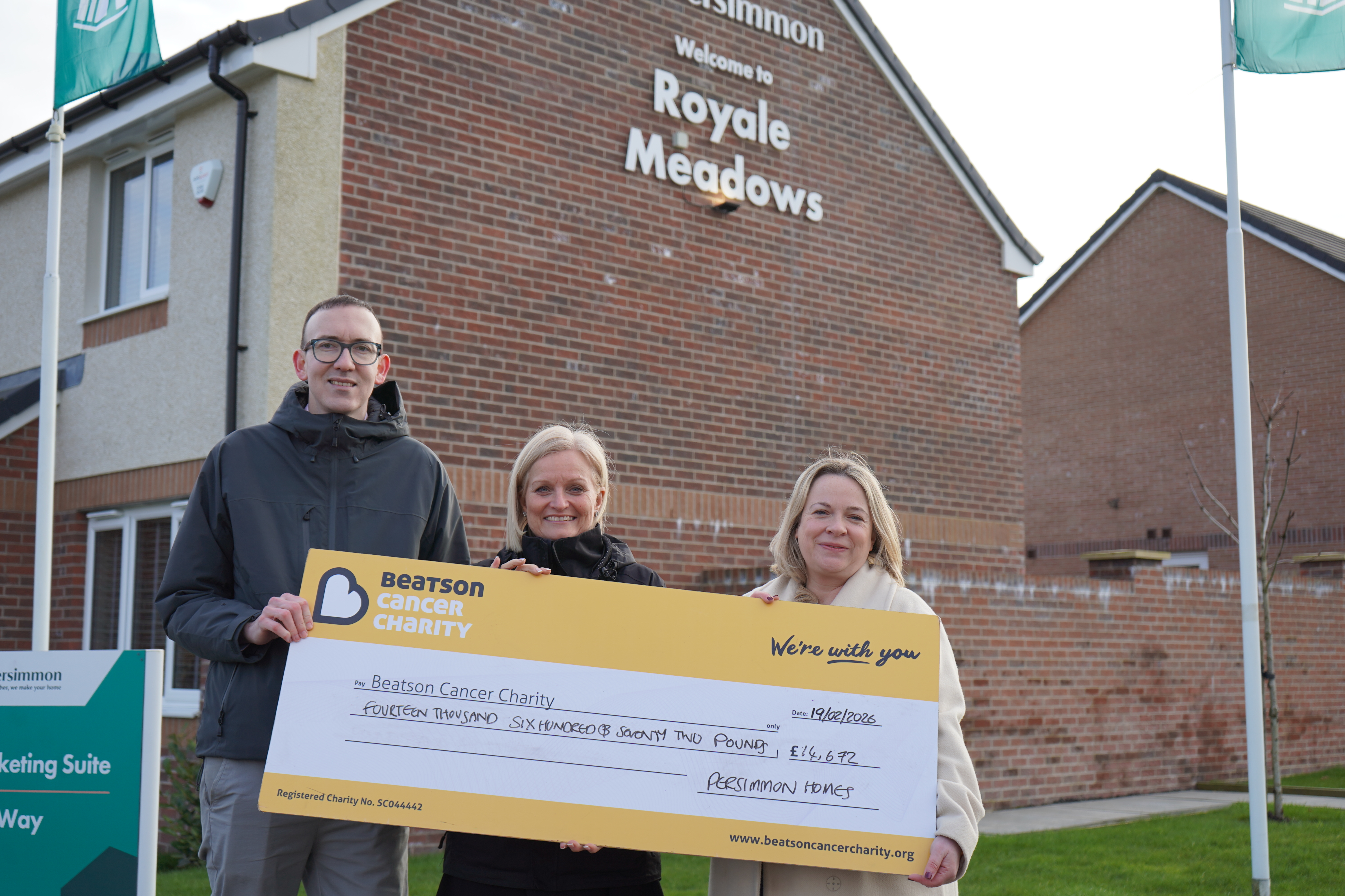 Persimmon makes £14,000 donation to The Beatson