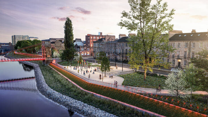 Approval for plans to create riverside park in Glasgow