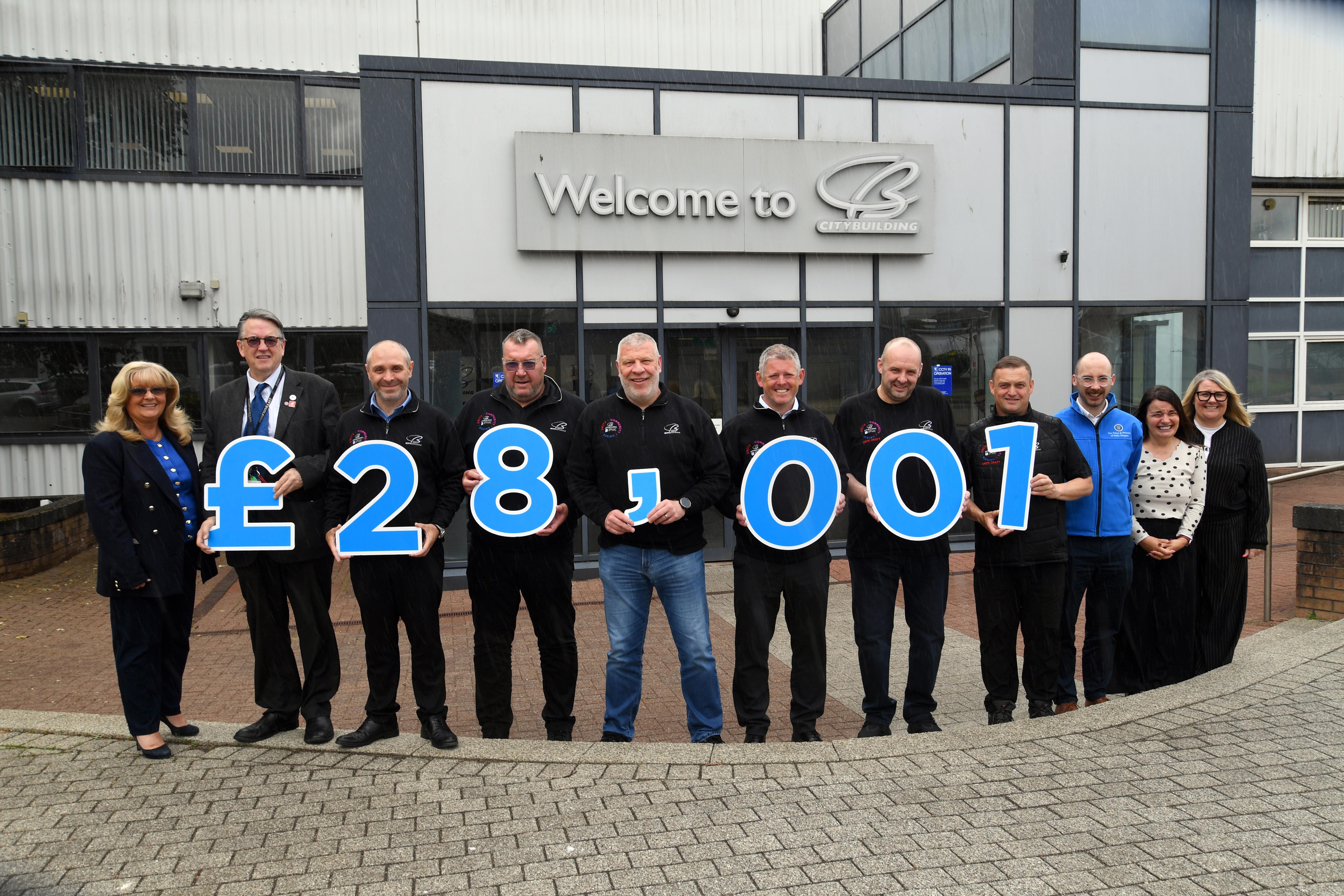 City Building team raises more than £28,001 for Glasgow’s Hospice