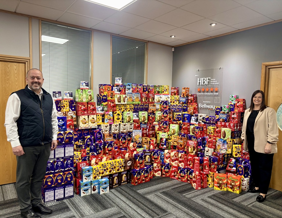Bellway's 'eggstra' special charity boost