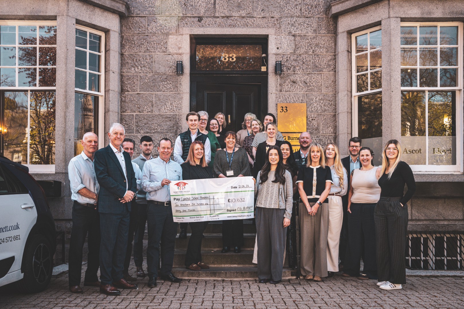 FG Burnett raises over £10,000 for Camphill School Aberdeen