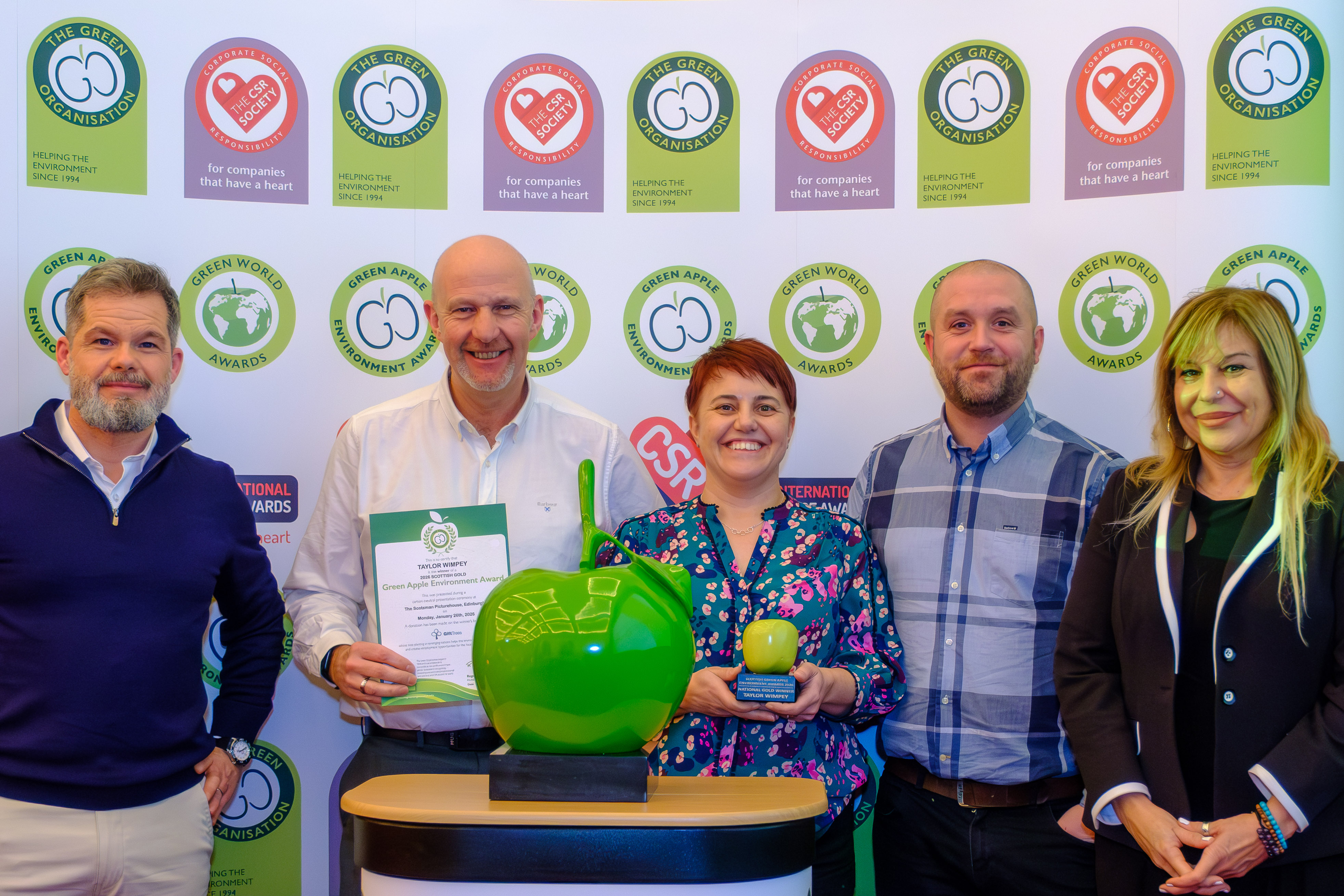 Taylor Wimpey celebrates success at Scottish Green Apple Environment Awards