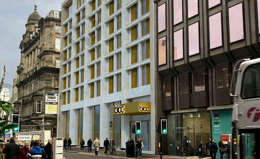 Glasgow city centre hotel development site for sale