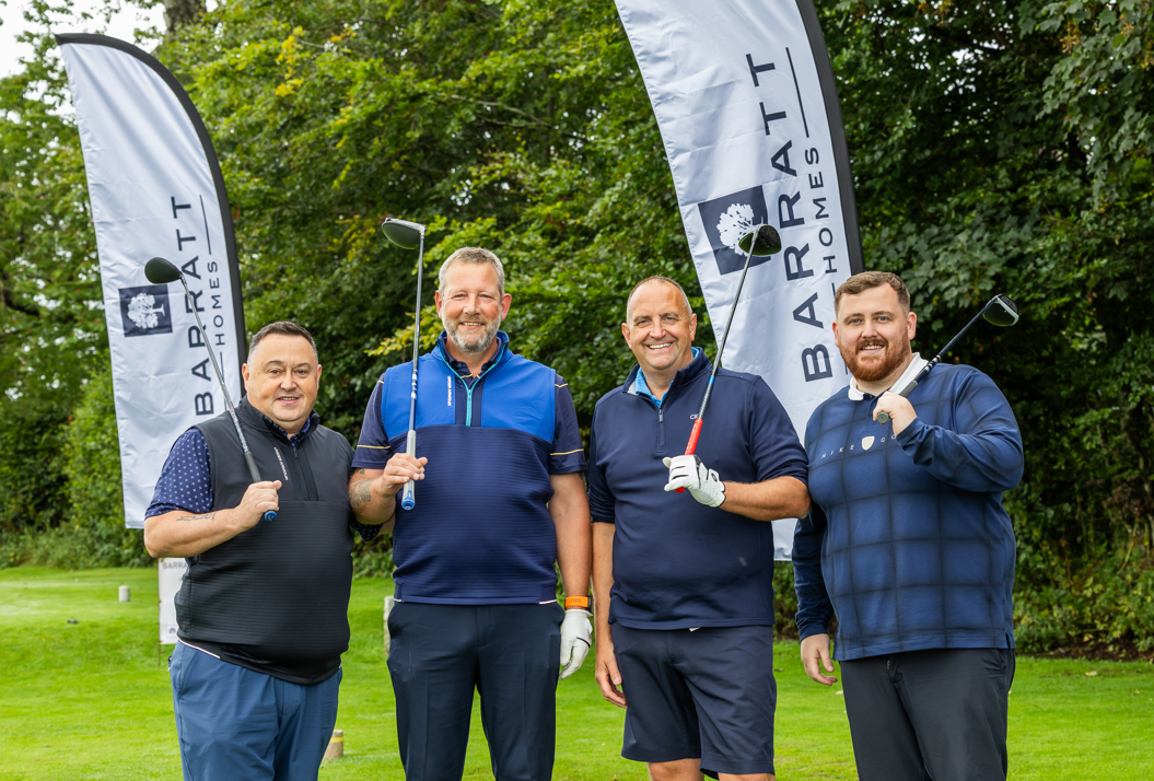 Barratt and David Wilson Homes golf day raises £14,000 for charity