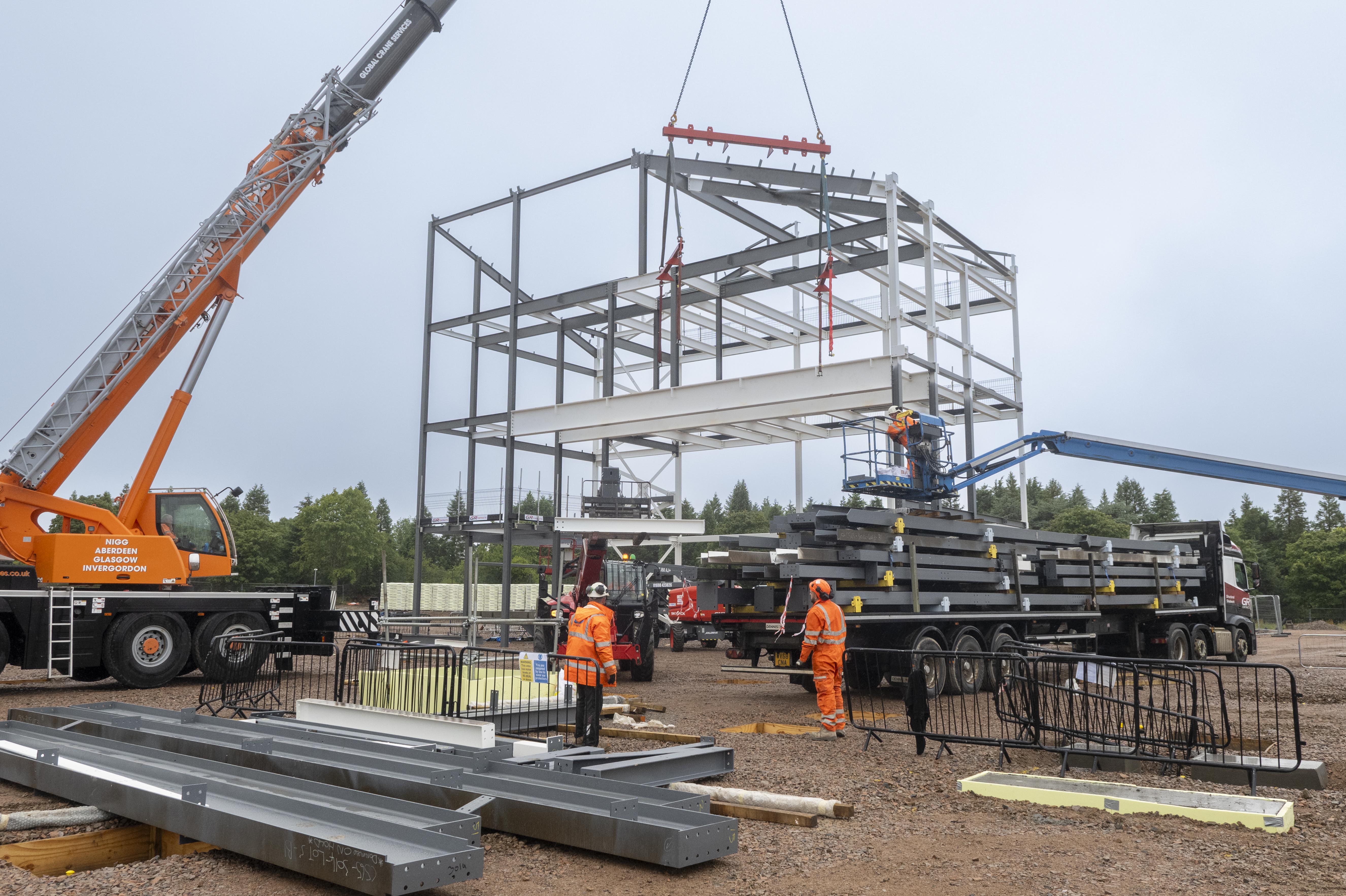 Progress on construction of new £124m Hazlehead Academy Campus