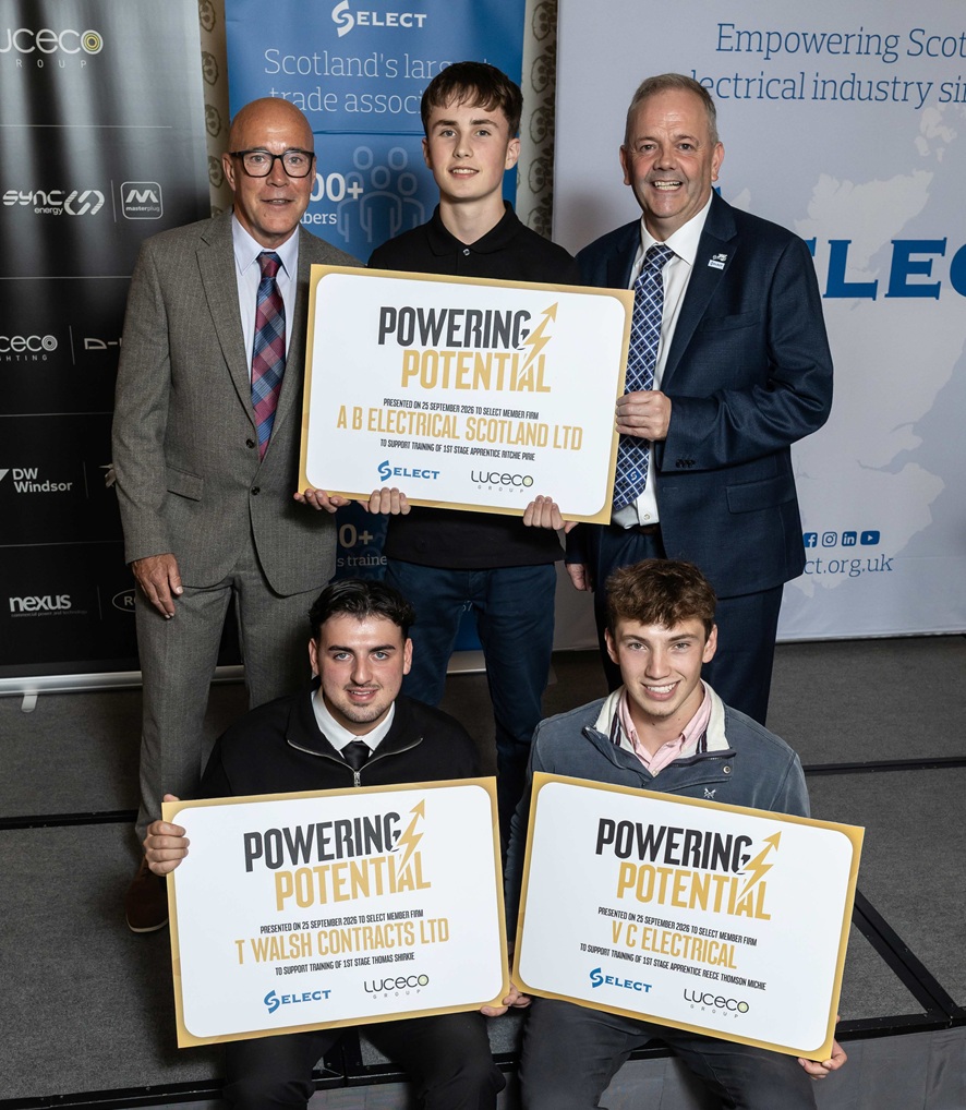 SELECT teams up with Luceco Group for apprentice funding initiative