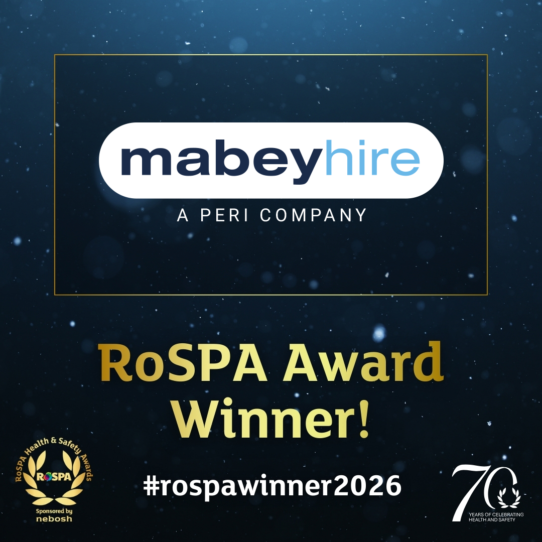Mabey Hire hits 14 consecutive golds at RoSPA awards