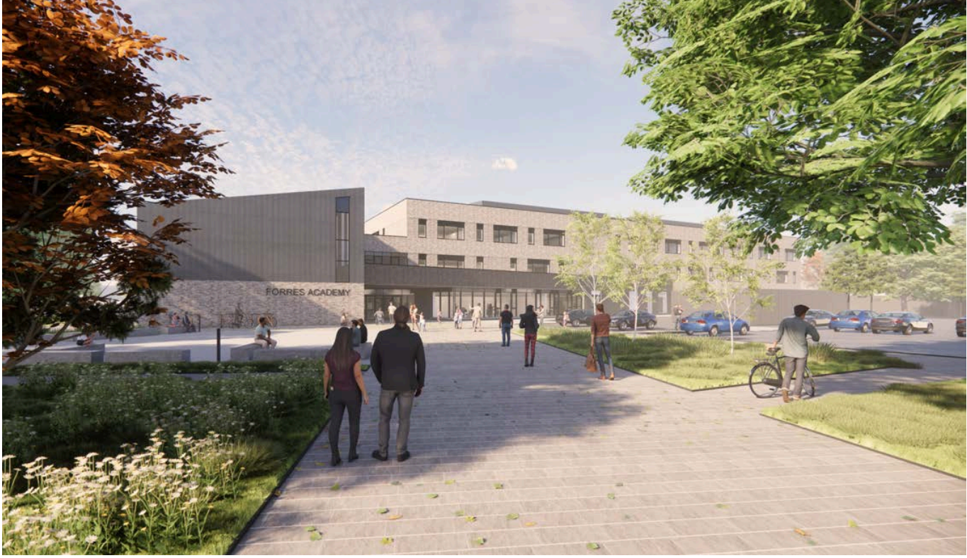 Forres Academy project reaches key milestones as early works set to begin