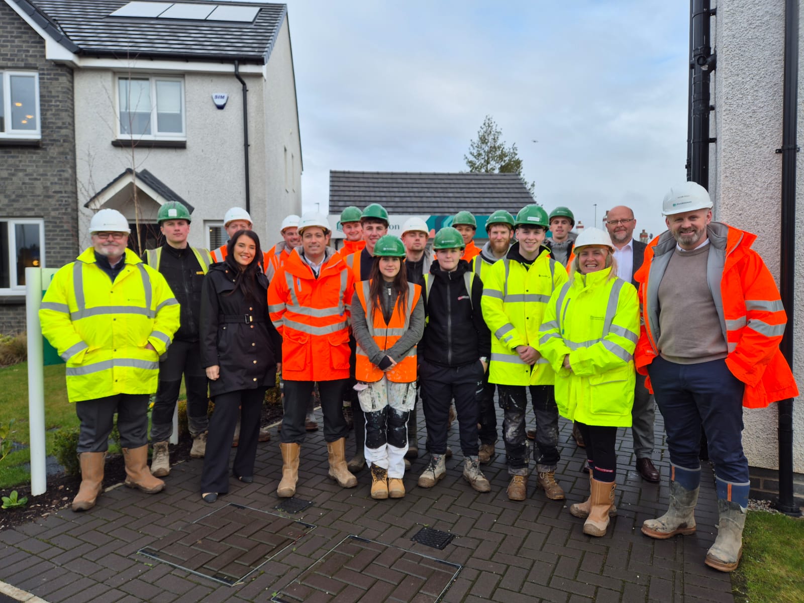 And finally... Leaders swap boardroom for building site