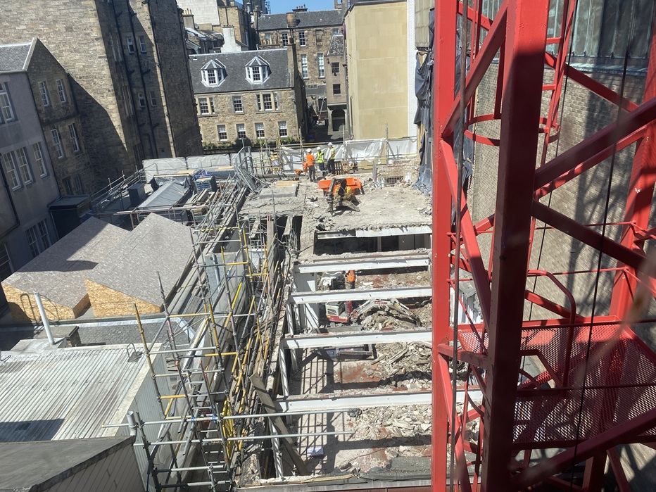 In Pictures: Edinburgh’s Caledonian Hotel extension tops out