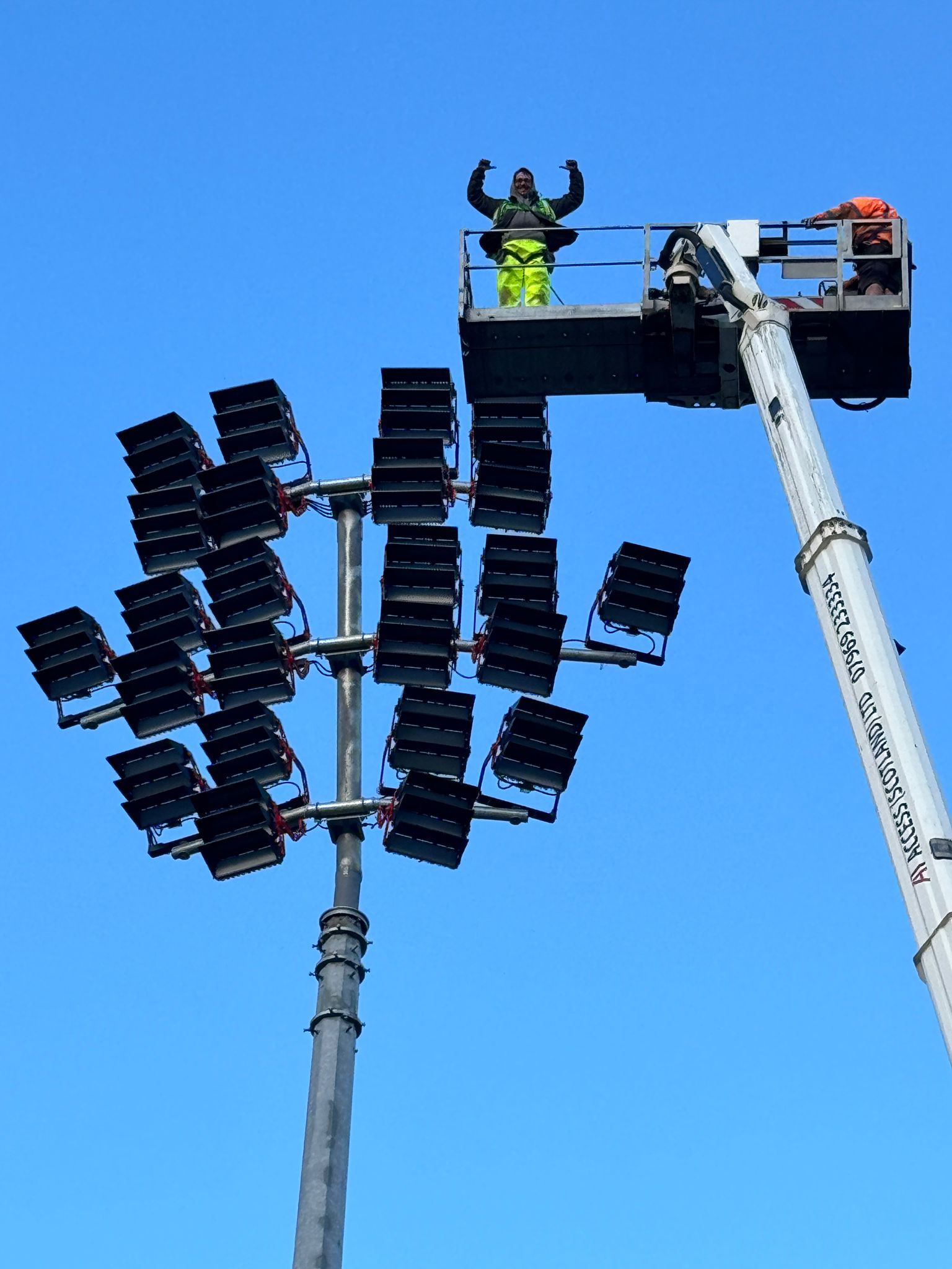 In Pictures: Floodlight replacement completed at Scotstoun Stadium
