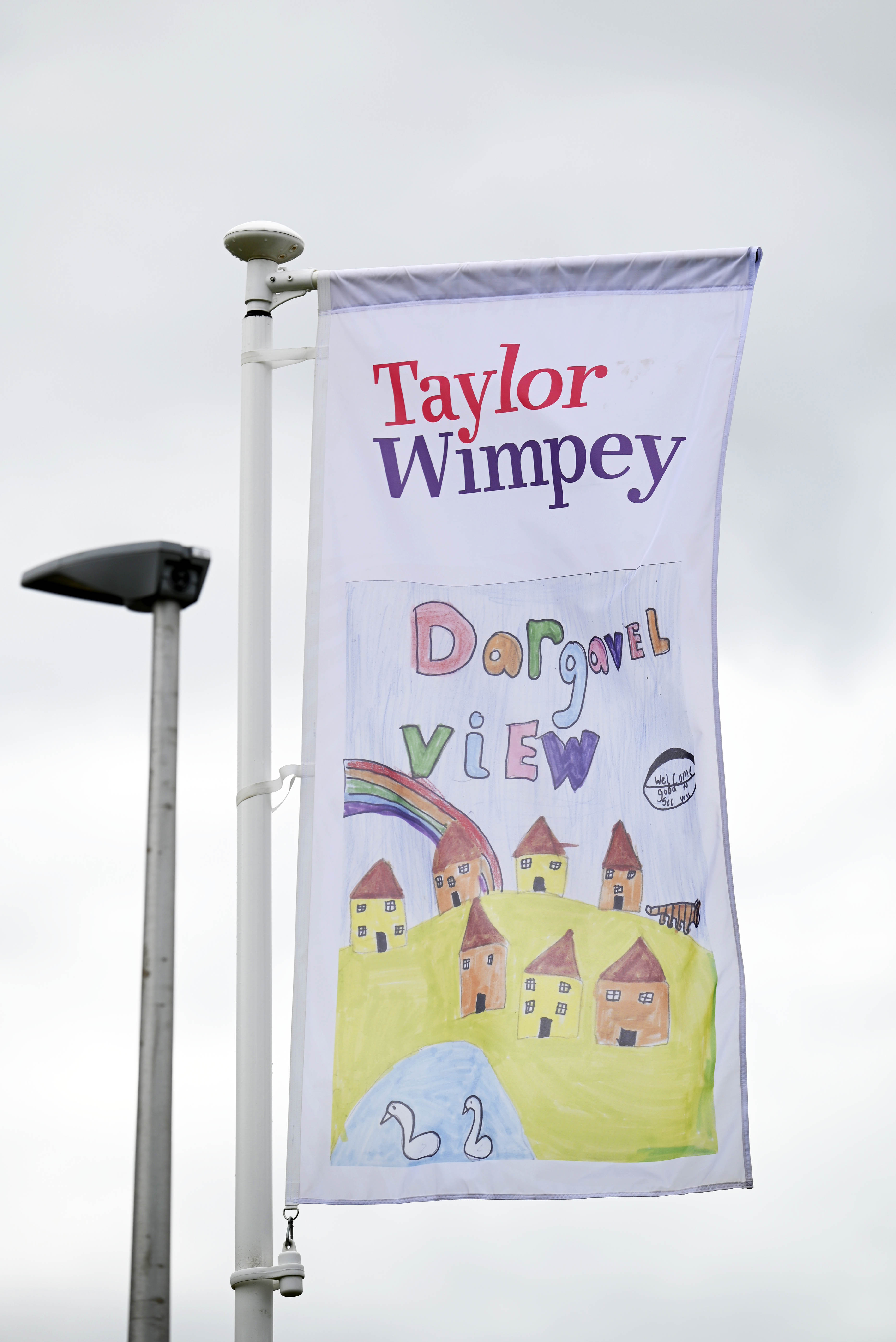 And finally... pupils flies the flag for Taylor Wimpey