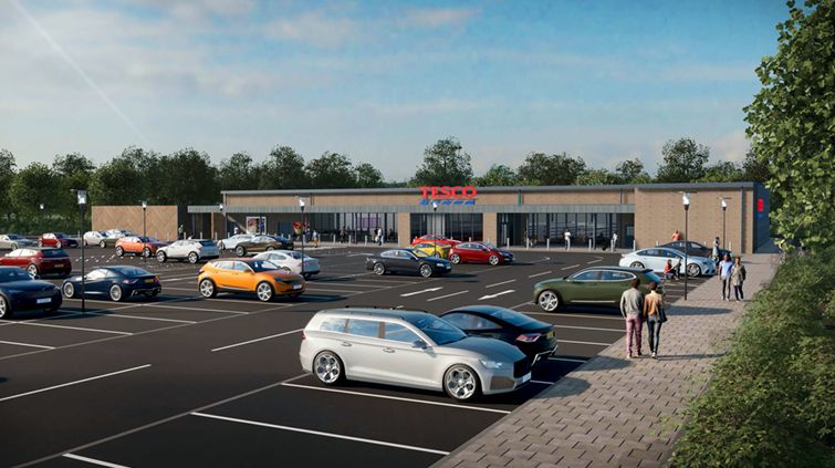 Clark Contracts to construct new Tesco Supermarket in Pitlochry