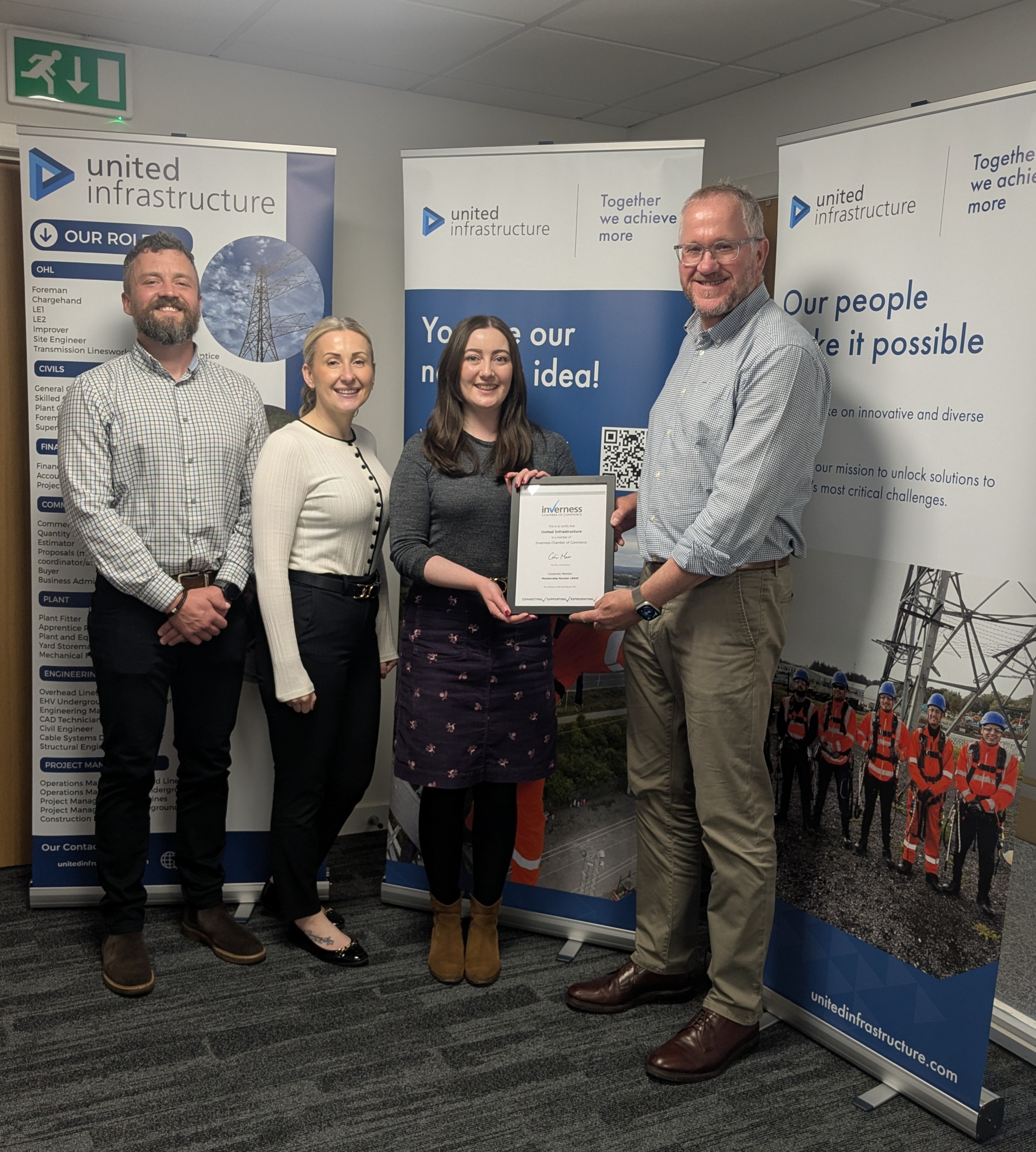 United Infrastructure eyes growth with Inverness Chamber Partnership