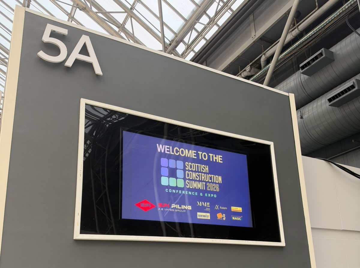 Hall 5 takes shape as 2,300 delegates prepare to descend on SEC for Scottish Construction Summit