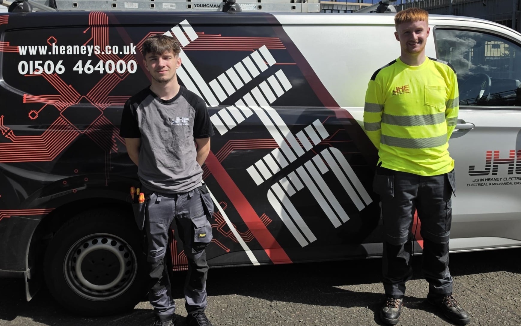 JHE welcomes two new electrical apprentices