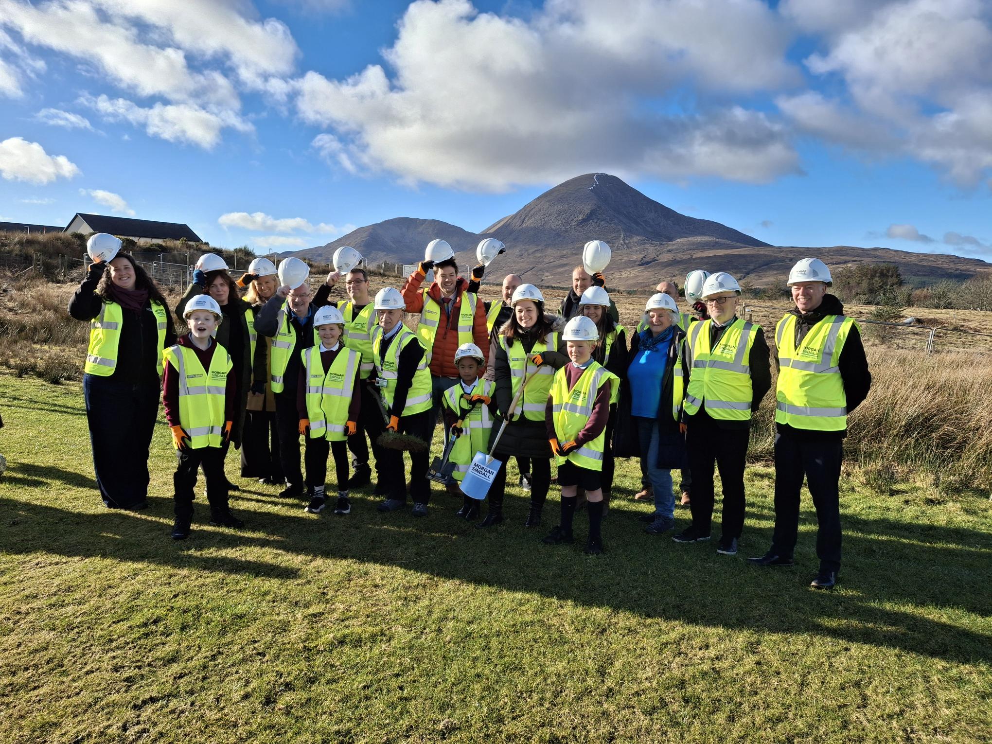 Turf cutting signals start of work on new Isle of Skye school