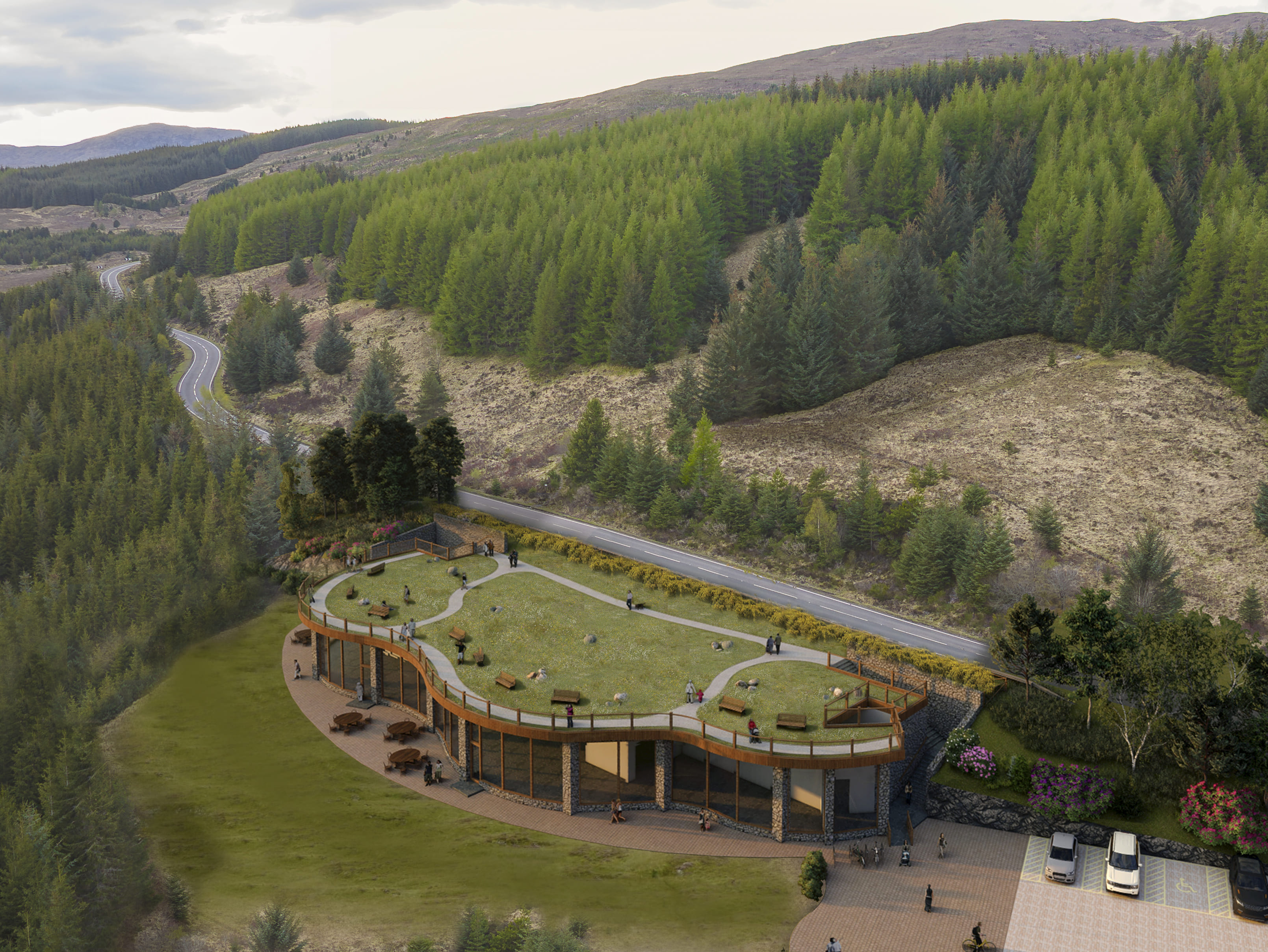 New designs address drainage issue at Glengarry Viewpoint visitor centre