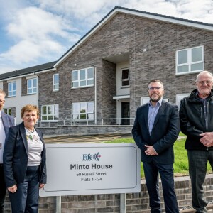 The completed affordable extra-care housing development in Lochgelly, Fife