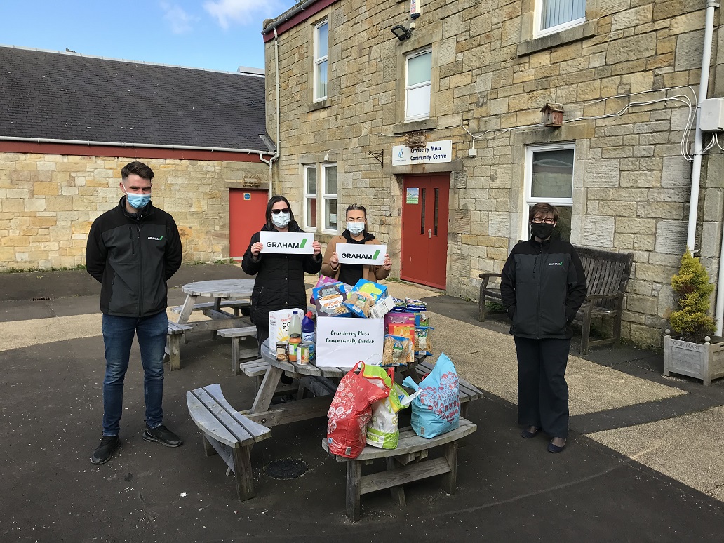 GRAHAM makes donation to Glasgow and North Ayrshire foodbanks