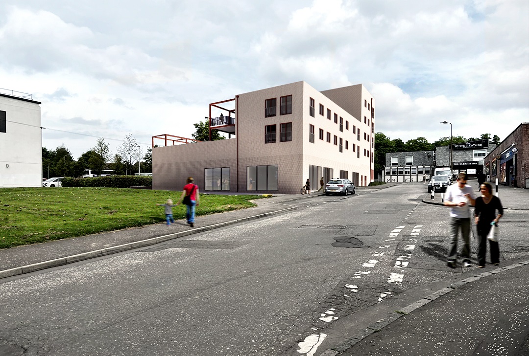 Business units and apartments proposed for Drumbrae Community Hub in Edinburgh