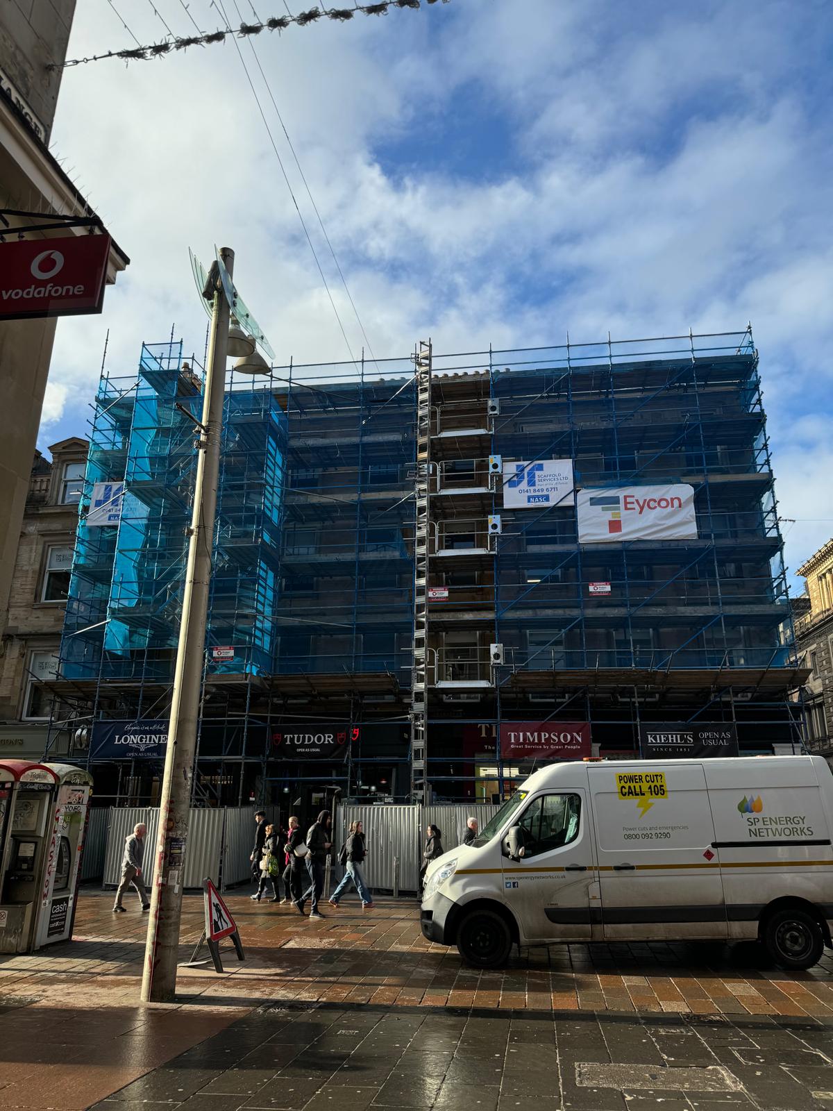 JR Scaffold provides key solution for Buchanan Street project