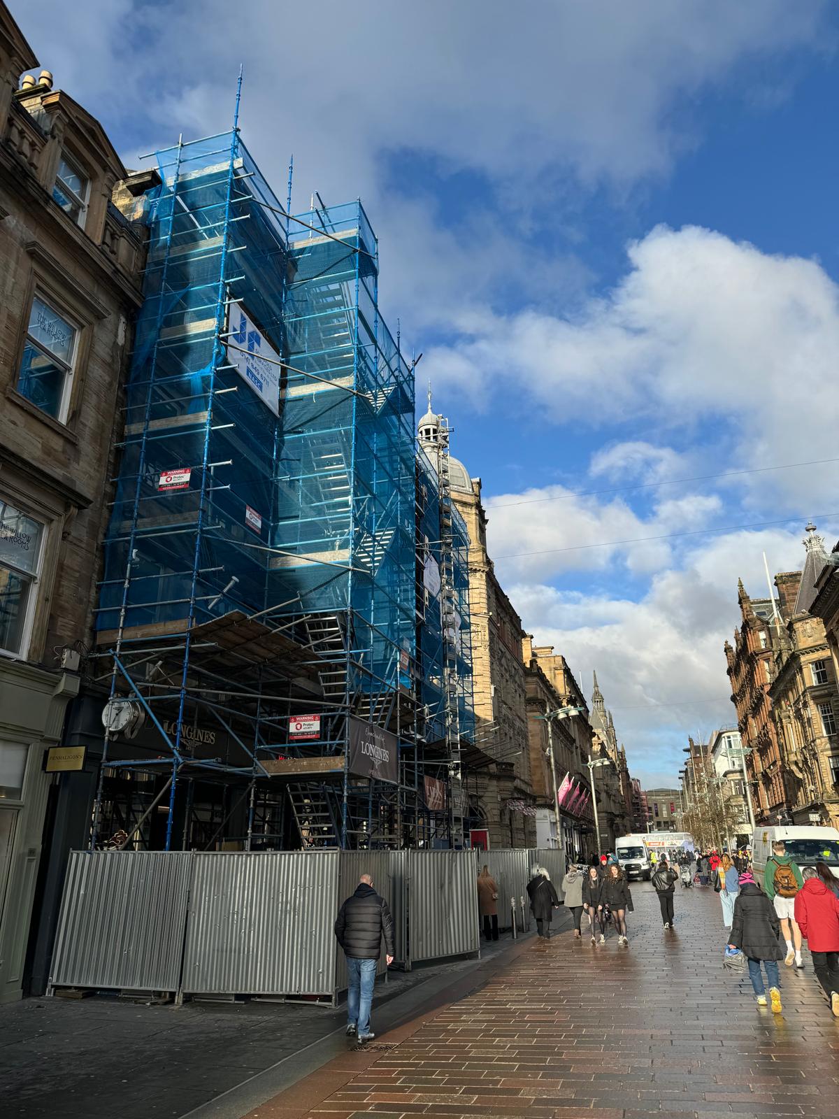 JR Scaffold provides key solution for Buchanan Street project