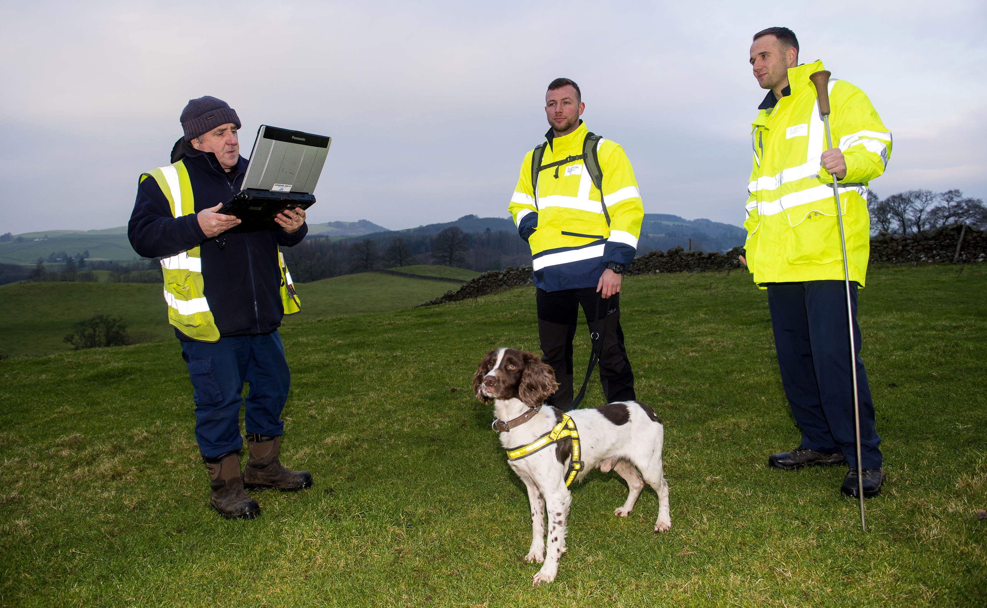 And finally... Sniffer dogs on the scent of leaking water mains