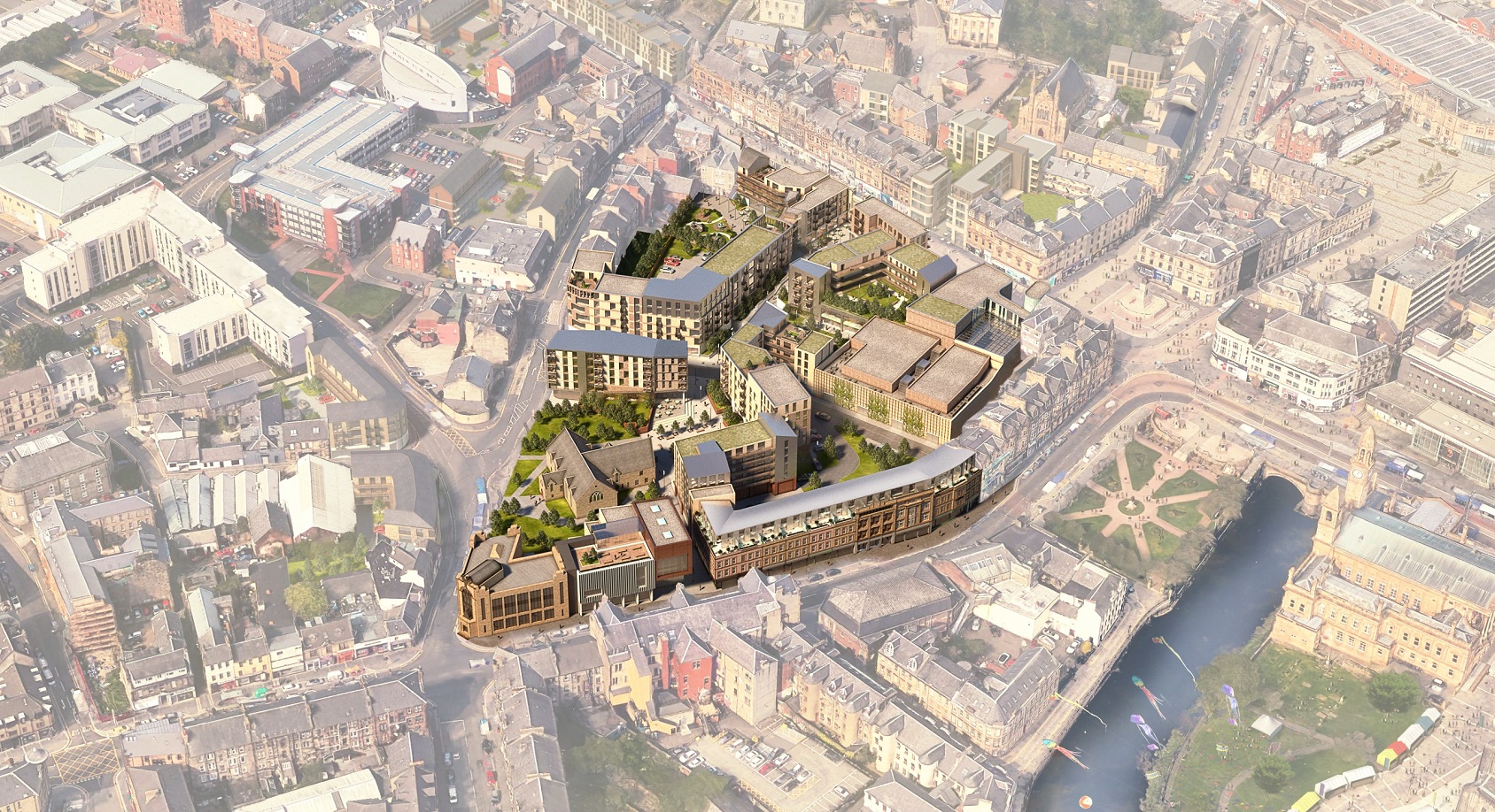 Architects publish ten-year vision for Paisley in town centre pilot