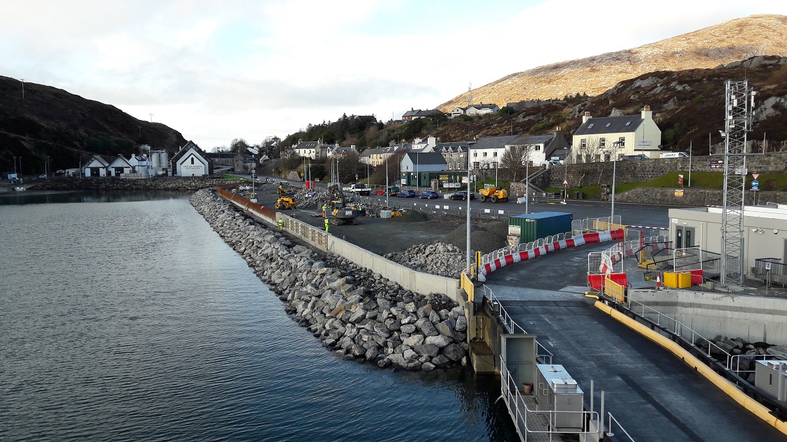 In Pictures: New pier taking shape at Tarbert Ferry Terminal